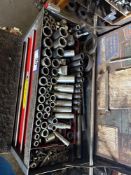 Contents of Toolbox including Sockets, ScrewDrivers, etc