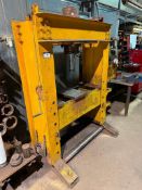 Hydraulic Press w/ Enerpac Pump, Model PER3035, Including Asst. Press Attachments and Steel Stand w/