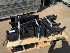 2025 AGT Mini Excavator Attachment Set 12EX-ATA w/ Bucket, Quick Hitch, Ripper, Rake, Auger, etc.