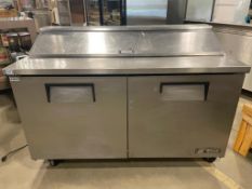 TRUE TSSU-60-16 DOUBLE DOOR REFRIGERATED SALAD/SANDWICH PREP TABLE