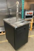 TRUE TDD-1 TWO-KEG SINGLE DOOR DIRECT DRAW BEER DISPENSER WITH DUAL TAPS
