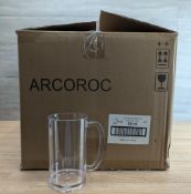 CASE OF ARCOROC E6140 OUTDOOR PERFECT 21.75OZ. SAN PLASTIC BEER MUGS - 36 PER CASE - NEW