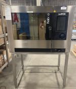 LAINOX NAGB072 7-PAN FULL SIZE NATURAL GAS COMBI OVEN WITH STAND