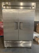 TRUE T-49 STAINLESS STEEL SOLID DOUBLE DOOR COOLER