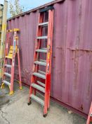 Sturdy 8’ Fiberglass Step Ladder