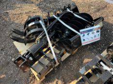 2025 CFG Industrial 12EX-ATA Mini Excavator Attachment Set, Including (2) Auger Bits, (3) Buckets, R