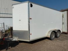 2018 Alcom 14’ T/A Enclosed Trailer, VIN: 5WFBE1421JB018601