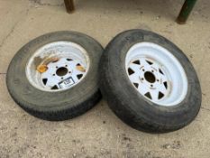 Lot of (2) ST205/75R15 Trailer Tires