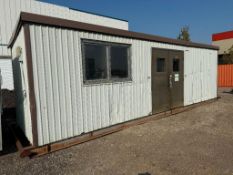 102” X 30‘ Skidded Job Shack w/ Power, Lighting, etc. (Contents not included) ***Cannot be removed u