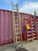 Lot of (2) 12’ Fiberglass Ladders