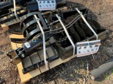 2025 CFG Industrial 12EX-ATA Mini Excavator Attachment Set, Including (2) Auger Bits, (3) Buckets, R