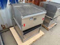 Lot of (2) Approx. 36” X 22” X 33” Stainless Steel Storage Drawers