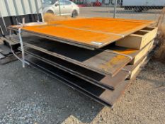 Lot of (8) Sheets of Asst. Plate Steel. Approx. 94.5