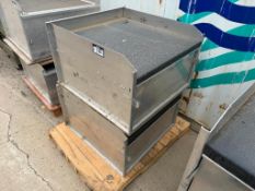 Lot of (2) Approx. 36” X 22” X 33” Stainless Steel Storage Drawers