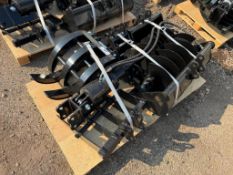 2025 CFG Industrial 12EX-ATA Mini Excavator Attachment Set, Including (2) Auger Bits, (3) Buckets, R