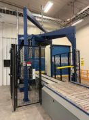 2011 Lantech S2500 Automatic Stretch Wrapper 575V, 3PH w/ Asst. Infeed Roller and Outfeed Rollers, S