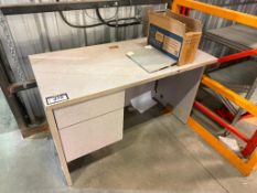 24” X 48” Single Pedestal Desk w/ Task Chair