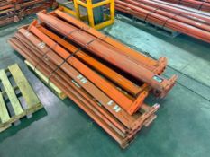 Lot of (30) Asst. 8’ and 9’ Pallet Racking Beams