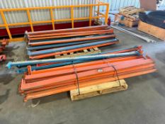 Lot of (2) Pallets of Approx. (33) Asst. Pallet Racking Beams