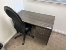 Single Pedestal Desk w/ Task Chair