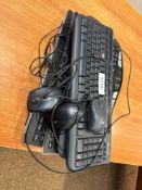 Lot of (4) Keyboards and (3) Mice