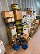 Large Lot of Asst. Data and Networking Cable