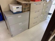 Lot of (3) Asst. Lateral Filing Cabinets (Contents Not Included)