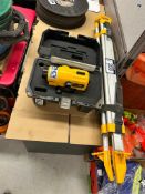 Lot of DeWalt DW096 Auto Level and DeWalt DW0737 Heavy Duty Tripod