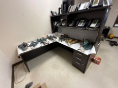 L-Shaped Desk w/ Overhead Hutch