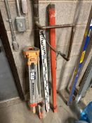 Lot of asst. Surveying Trip Pod and Equipment