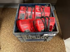 Lot of Asst. Milwaukee Battery Chargers