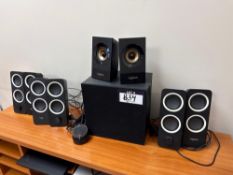 Lot of (4) Sets of Desktop Speakers
