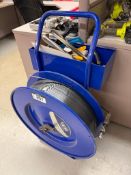 ULINE Nylon Banding Cart w/ Tensioner, Printer, Snips, Clips, Nylon Banding, etc.