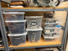 Lot of Asst. Electrical Cords, Phones, Docking Stations, Mice, Keyboards, Printer, etc.