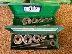 Lot of (2) Greenlee 744 Knockout Punch Sets