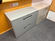 Lot of (2) 2-Drawer Lateral Filing Cabinets
