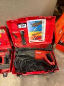 HILTI WSR 1250-PE Electric Reciprocating Saw w/ Case