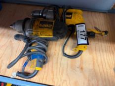 Lot of (1) DeWalt DW292 1/2” Electric Impact Wrench and (1) DeWalt DW245 1/2” VSR Drill