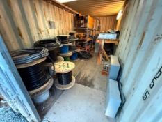 Contents of 20' Seacan including Asst. Wire, Teck Cable, Components, etc. (Seacan Not Included) **Mu