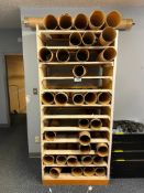 Lot of Asst. Concrete Forms and Storage Shelf