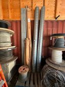 Lot of Asst. HVAC Ducting, Metal Studs, Wire Cable, etc.