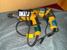 Lot of (2) DeWalt Electric Drills