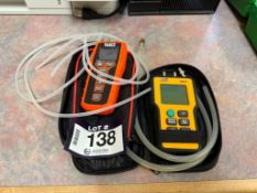 Lot of Klein ET180 Differential Manometer and UEI EM152