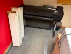 HP DesignJet T730 Plotter w/ Asst. Drawing Paper