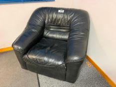 Black Leather Arm Chair