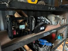 Lot of Asst. Welding Supplies including Welding Helmets, Torch Parts, Electrodes, etc. **Must be rem