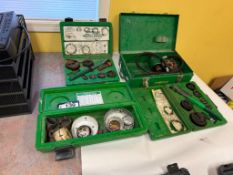 Lot of (1) Greenlee 767 Pump, (2) Knockout Kits, Hole Saws, etc.