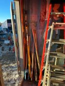 Lot of Asst. Landscape Rakes, Post Hole Digger, Pickaxes, Shovels, etc.