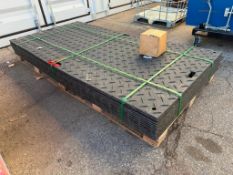 Lot of (12) 47” X 94” Plastic Roadbed Protection Pad