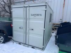 10' Shipping Container Complete with Barn Doors, (1) Man Door & Window